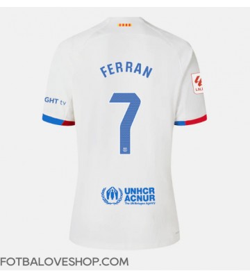 Barcelona Ferran Torres #7 Dámské Venkovní Dres 2023-24 Krátký Rukáv