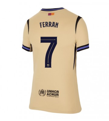 Barcelona Ferran Torres #7 Dámské Venkovní Dres 2025-26 Krátký Rukáv