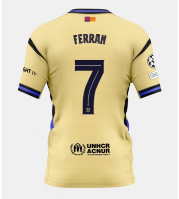 Barcelona Ferran Torres #7 Venkovní Dres 2025-26 Krátký Rukáv