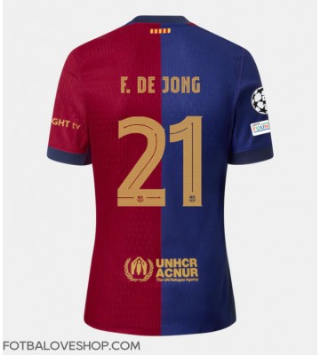 Barcelona Frenkie de Jong #21 Domácí Dres 2024-25 Krátký Rukáv