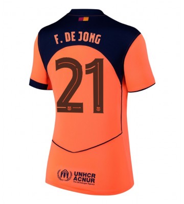 Barcelona Frenkie de Jong #21 Dámské Alternativní Dres 2025-26 Krátký Rukáv