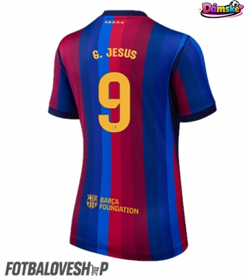 Barcelona Gabriel Jesus #9 Dámské Domácí Dres 2026-27 Krátký Rukáv