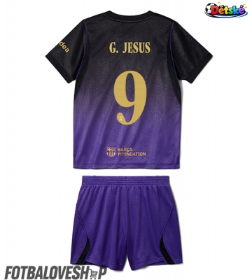Barcelona Gabriel Jesus #9 Dětské Venkovní Dres 2026-27 Krátký Rukáv (+ trenýrky)