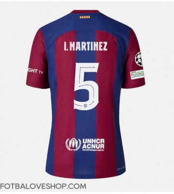 Barcelona Inigo Martinez #5 Domácí Dres 2023-24 Krátký Rukáv