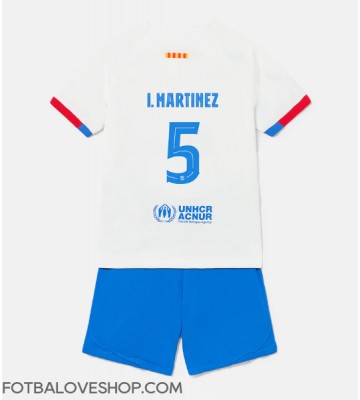 Barcelona Inigo Martinez #5 Dětské Venkovní Dres 2023-24 Krátký Rukáv (+ trenýrky)