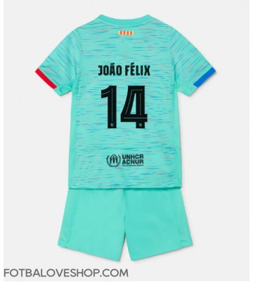 Barcelona Joao Felix #14 Dětské Alternativní Dres 2023-24 Krátký Rukáv (+ trenýrky)