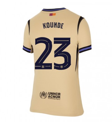 Barcelona Jules Kounde #23 Dámské Venkovní Dres 2025-26 Krátký Rukáv