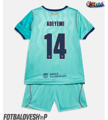 Barcelona Karim Adeyemi #14 Dětské Alternativní Dres 2026-27 Krátký Rukáv (+ trenýrky)
