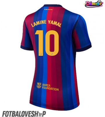 Barcelona Lamine Yamal #10 Dámské Domácí Dres 2026-27 Krátký Rukáv