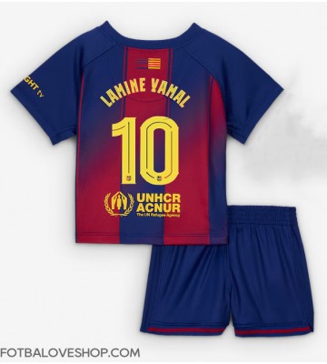Barcelona Lamine Yamal #10 Dětské Domácí Dres 2025-26 Krátký Rukáv (+ trenýrky)