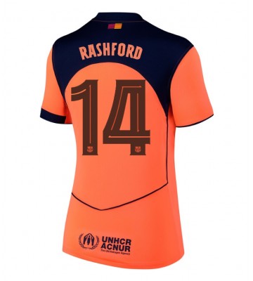 Barcelona Marcus Rashford #14 Dámské Alternativní Dres 2025-26 Krátký Rukáv