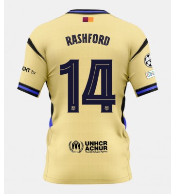 Barcelona Marcus Rashford #14 Venkovní Dres 2025-26 Krátký Rukáv Barcelona Marcus Rashford #14 Venkovní Dres 2025-26 Krátký Rukáv