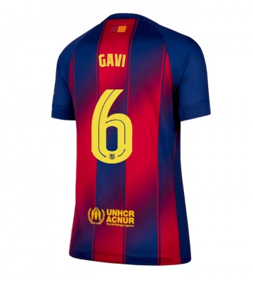 Barcelona Paez Gavi #6 Dámské Domácí Dres 2025-26 Krátký Rukáv