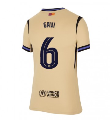 Barcelona Paez Gavi #6 Dámské Venkovní Dres 2025-26 Krátký Rukáv