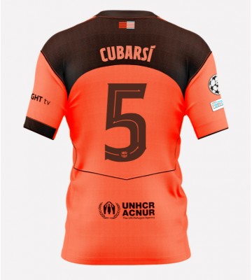 Barcelona Pau Cubarsi #5 Alternativní Dres 2025-26 Krátký Rukáv
