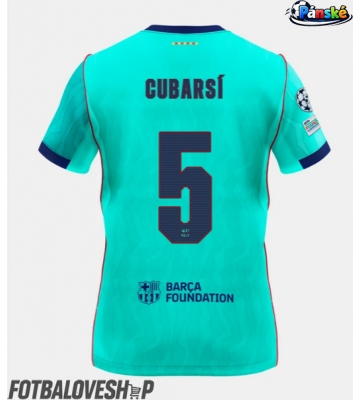 Barcelona Pau Cubarsi #5 Alternativní Dres 2026-27 Krátký Rukáv