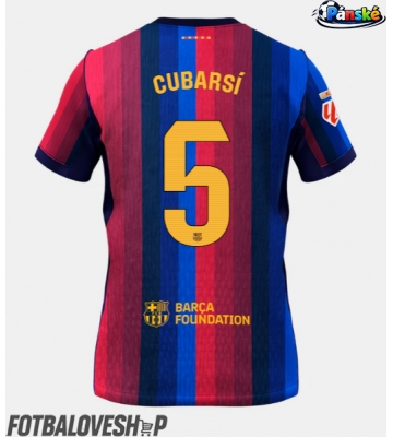 Barcelona Pau Cubarsi #5 Domácí Dres 2026-27 Krátký Rukáv
