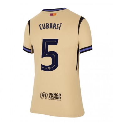 Barcelona Pau Cubarsi #5 Dámské Venkovní Dres 2025-26 Krátký Rukáv