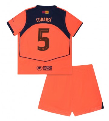 Barcelona Pau Cubarsi #5 Dětské Alternativní Dres 2025-26 Krátký Rukáv (+ trenýrky)