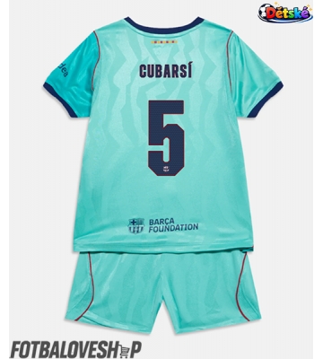 Barcelona Pau Cubarsi #5 Dětské Alternativní Dres 2026-27 Krátký Rukáv (+ trenýrky)