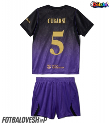 Barcelona Pau Cubarsi #5 Dětské Venkovní Dres 2026-27 Krátký Rukáv (+ trenýrky)