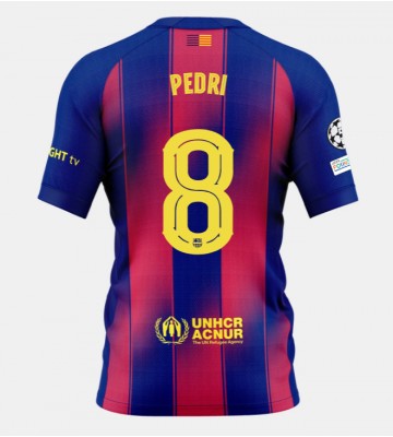 Barcelona Pedri Gonzalez #8 Domácí Dres 2025-26 Krátký Rukáv