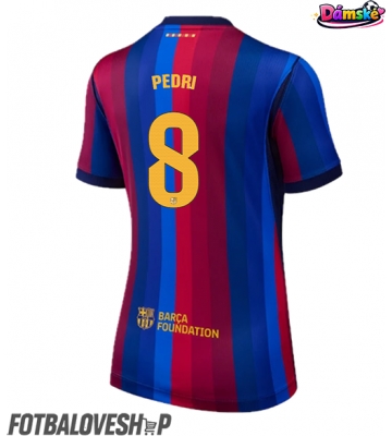 Barcelona Pedri Gonzalez #8 Dámské Domácí Dres 2026-27 Krátký Rukáv