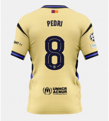 Barcelona Pedri Gonzalez #8 Venkovní Dres 2025-26 Krátký Rukáv