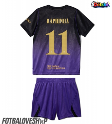 Barcelona Raphinha Belloli #11 Dětské Venkovní Dres 2026-27 Krátký Rukáv (+ trenýrky)