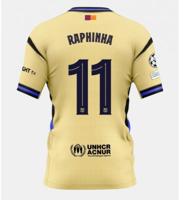 Barcelona Raphinha Belloli #11 Venkovní Dres 2025-26 Krátký Rukáv