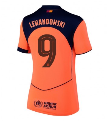 Barcelona Robert Lewandowski #9 Dámské Alternativní Dres 2025-26 Krátký Rukáv