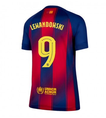 Barcelona Robert Lewandowski #9 Dámské Domácí Dres 2025-26 Krátký Rukáv