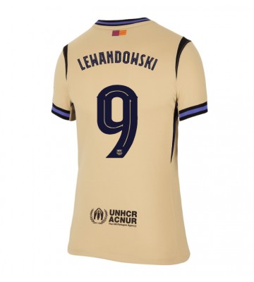Barcelona Robert Lewandowski #9 Dámské Venkovní Dres 2025-26 Krátký Rukáv