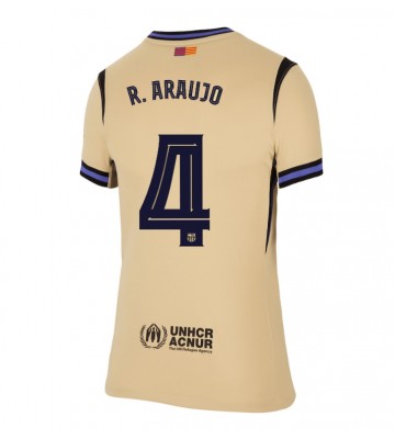 Barcelona Ronald Araujo #4 Dámské Venkovní Dres 2025-26 Krátký Rukáv
