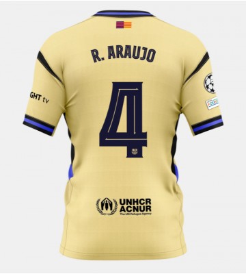 Barcelona Ronald Araujo #4 Venkovní Dres 2025-26 Krátký Rukáv