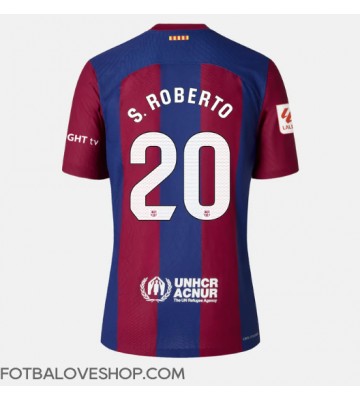 Barcelona Sergi Roberto #20 Dámské Domácí Dres 2023-24 Krátký Rukáv