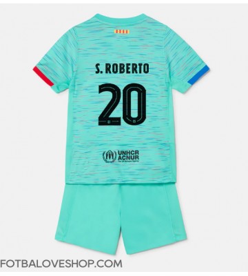 Barcelona Sergi Roberto #20 Dětské Alternativní Dres 2023-24 Krátký Rukáv (+ trenýrky)