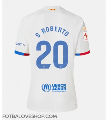 Barcelona Sergi Roberto #20 Venkovní Dres 2023-24 Krátký Rukáv
