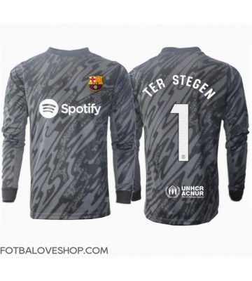 Barcelona Ter Stegen #1 Brankářské Alternativní Dres 2024-25 Dlouhý Rukáv