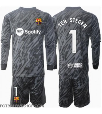 Barcelona Ter Stegen #1 Brankářské Dětské Alternativní Dres 2024-25 Dlouhý Rukáv (+ trenýrky)