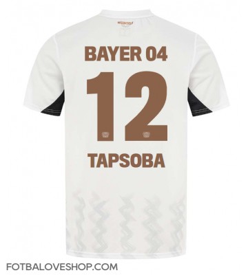 Bayer Leverkusen Edmond Tapsoba #12 Venkovní Dres 2024-25 Krátký Rukáv
