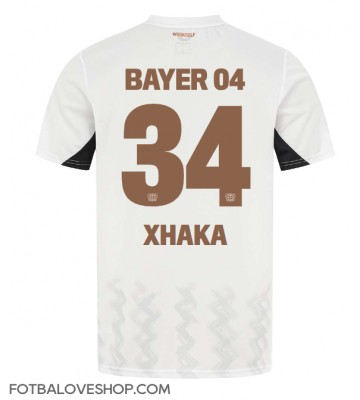Bayer Leverkusen Granit Xhaka #34 Venkovní Dres 2024-25 Krátký Rukáv
