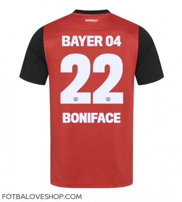 Bayer Leverkusen Victor Boniface #22 Domácí Dres 2024-25 Krátký Rukáv