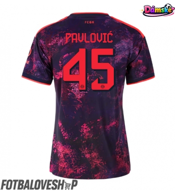 Bayern Munich Aleksandar Pavlovic #45 Dámské Alternativní Dres 2026-27 Krátký Rukáv