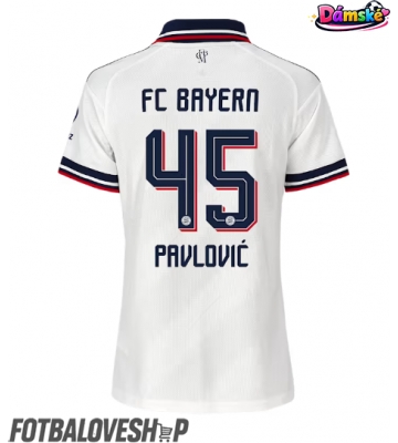 Bayern Munich Aleksandar Pavlovic #45 Dámské Venkovní Dres 2026-27 Krátký Rukáv