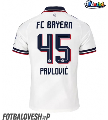 Bayern Munich Aleksandar Pavlovic #45 Venkovní Dres 2026-27 Krátký Rukáv