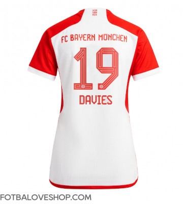 Bayern Munich Alphonso Davies #19 Dámské Domácí Dres 2023-24 Krátký Rukáv