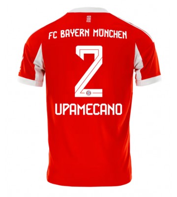 Bayern Munich Dayot Upamecano #2 Domácí Dres 2025-26 Krátký Rukáv