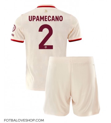 Bayern Munich Dayot Upamecano #2 Dětské Alternativní Dres 2024-25 Krátký Rukáv (+ trenýrky)
