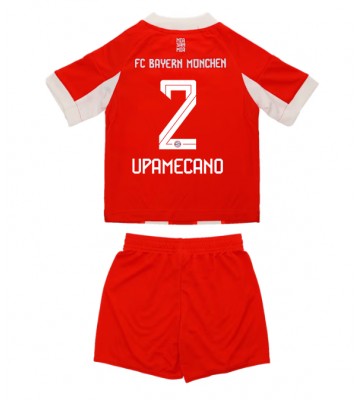 Bayern Munich Dayot Upamecano #2 Dětské Domácí Dres 2025-26 Krátký Rukáv (+ trenýrky)